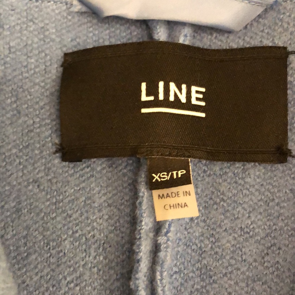 Wool Blend. Soft Blouce Blue Two Button. Pockets.… - image 7